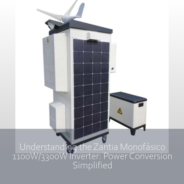 Understanding the Zantia Monofásico 1100W/3300W Inverter: Power Conversion Simplified